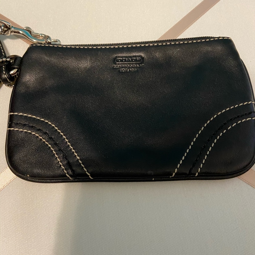 Black Coach Wristlet